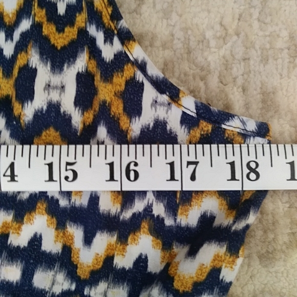 Mlle Gabrielle Collared Button Up Dress PL Navy White Mustard Yellow - Picture 15 of 16